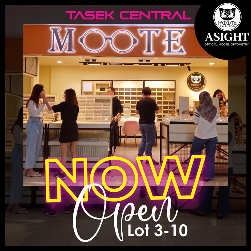 Moote Optical is now open at Tasek Central